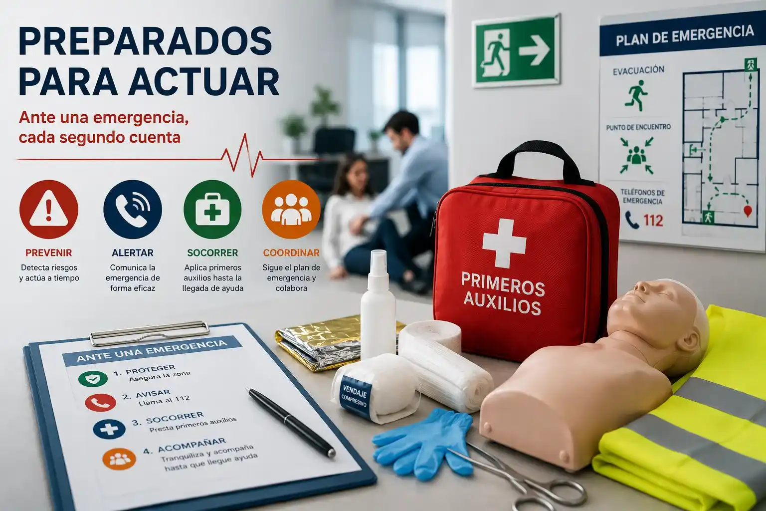 Situaciones de emergencia y primeros auxilios en empresas